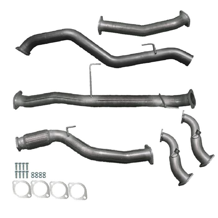 Ignite Exhausts Turbo Back For Isuzu Rc D-max 3l 3" No Cat With Pipe Raw Aluminised Steel
