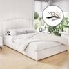 Artiss Boucle Bed Frame Queen Gas Lift Storage