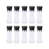 10x 180ml Glass Salt Or Pepper Grinder 18cm - Adjustable Ceramic Core Tall Mill
