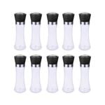 10x 180ml Glass Salt or Pepper Grinder 18cm - Adjustable Ceramic Core Tall Mill