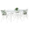 Java Fantail 7pc Dining Set - White