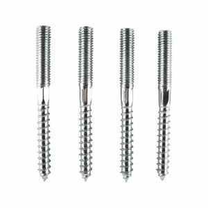 Everhang M8 x 80mm Zinc Plated Hanger Bolt - 4 Pack