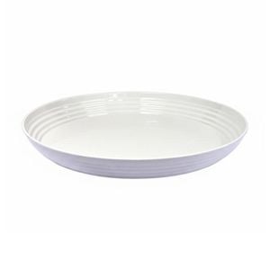 SS Collective White Soft Bamboo Patterned Large Service Platter 47cm