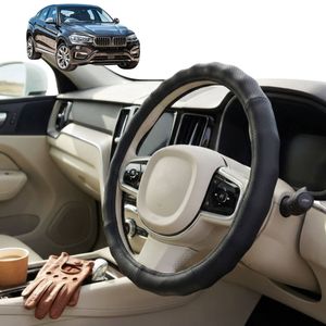 Australian Goose Steering Wheel Cover for BMW X6 2014 - 2019 (F16) Circle Black