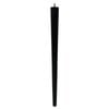 Adoored 53 - 30 x 730mm Black Round Tapered Pine Furniture Leg