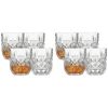 2x 4pc Ecology Matis Soda Lime Glass Whiskey Drinking Glasses 250ml Clear