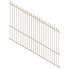 ProtectorAl 1201-2400W x 1800H Paperbark Spear Top Pool Fence Panel Raked 16-30º