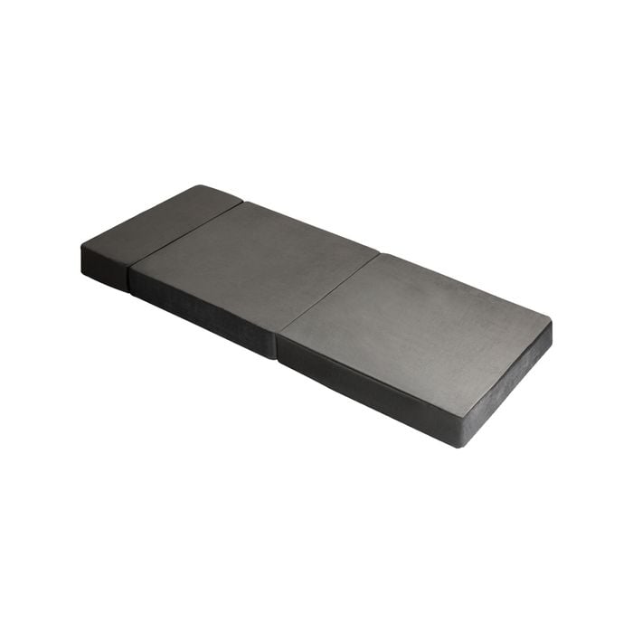 Bedra Foldable Foam Mattress Single Sofa Bed Grey