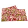 CottonMore 100% Cotton Sateen Dining Table Runner 190x31cm Red Floral Pattern