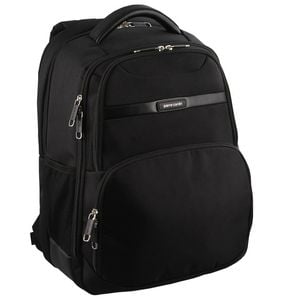 Pierre Cardin 30L Large Backpack  w 15" Laptop Sleeve Travel Luggage RFID Black