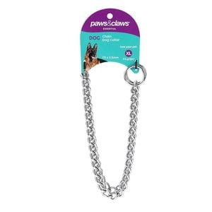 Paws & Claws 75cm Chain Dog Collar XL