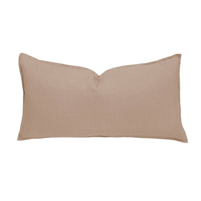 Bambury Linen Rectangle Cushion - Tea Rose