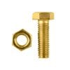 Pinnacle M8 x 25mm Yellow Zinc Hi Tensile Hex Bolt And Nut - 4 Pack