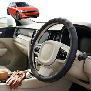 Australian Goose Steering Wheel Cover for VolksWagen Polo 2018 - Current (MK6) Circle Black