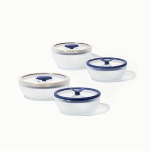Anyday The College Dorm Set | Blueberry | Glass Microwave Steamer
