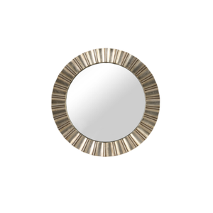 Best World 65cmx65cm Silver Round Modern Egypt Mirror
