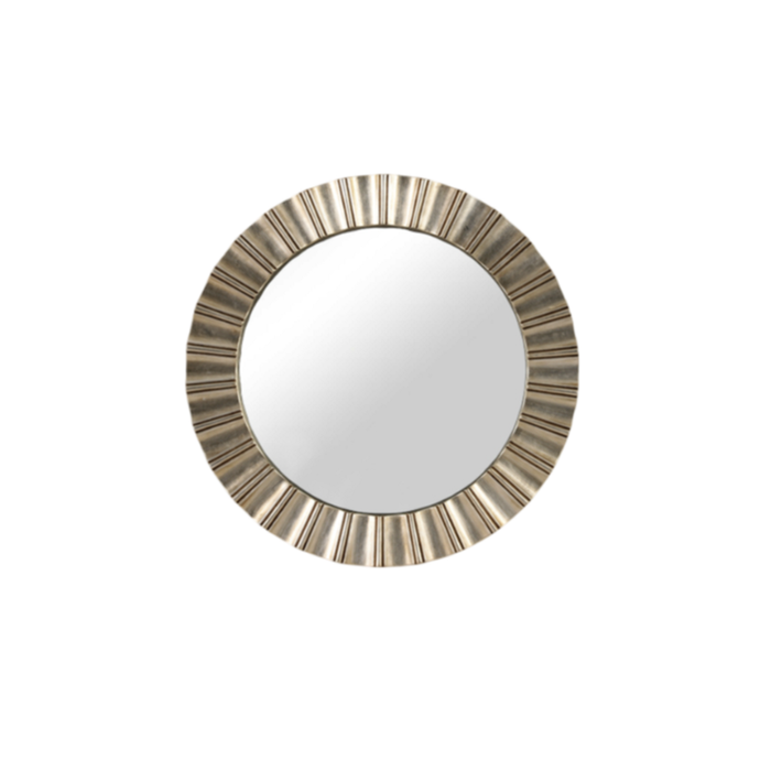 Best World 65cmx65cm Silver Round Modern Egypt Mirror