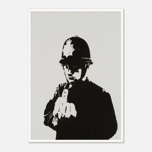 Galrie Banksy Rude Copper Artwork Print Iconic Urban Art from 2002, Poster Only, 50 x 70cm (20 x 28inch)