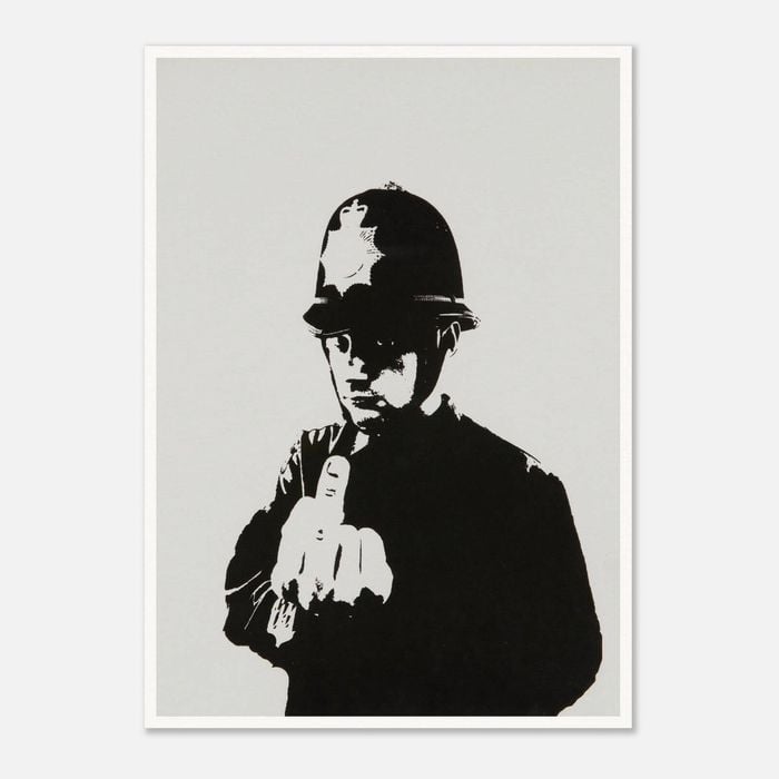 Galrie Banksy Rude Copper Artwork Print Iconic Urban Art from 2002, Poster Only, 50 x 70cm (20 x 28inch)