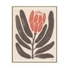 Artey | Simple Flowers I - Framed Canvas - Natural Frame - 80 x 100cm