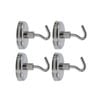 Everhang Silver Magnetic Hook - Pack of 4