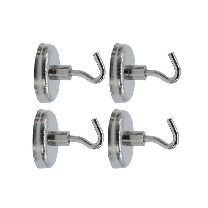 Everhang Silver Magnetic Hook - Pack of 4