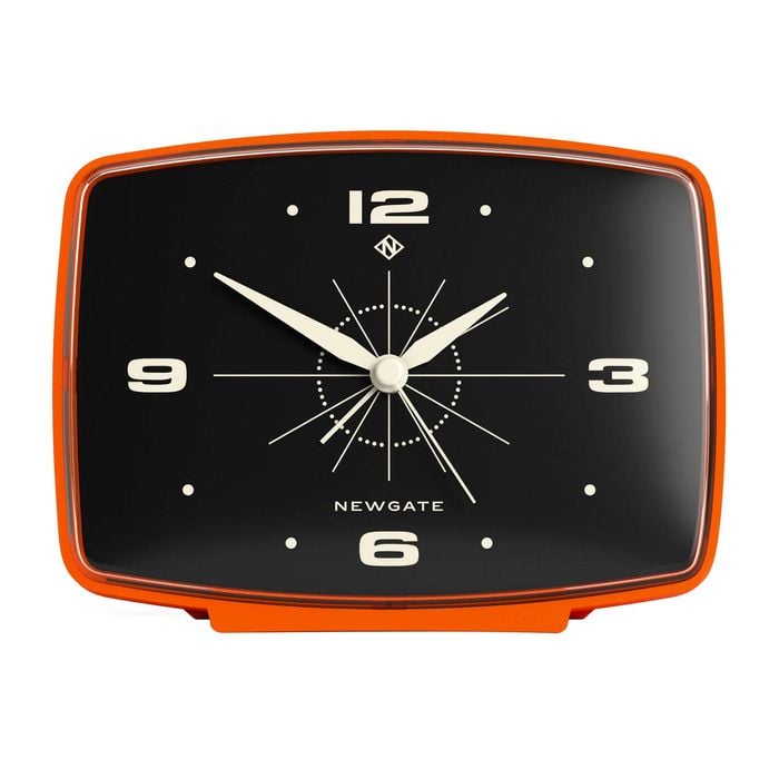 Newgate Brooklyn Alarm Clock Orange