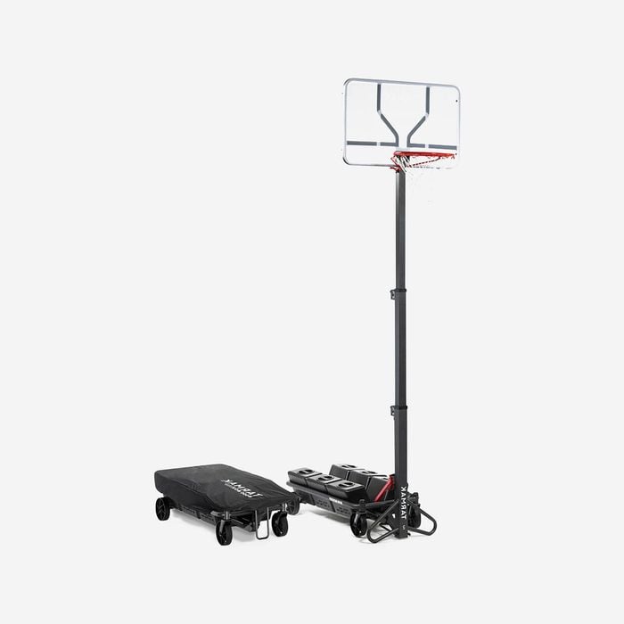 Decathlon | Kids'/adult Basketball Hoop B500.2.4m To 3.05m. Sets Up And Stores In 1 Minutes - One Size