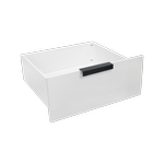 Lugna White External Drawer - To Suit 600 x 580mm Cabinet Shell