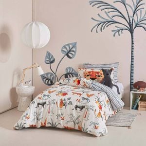 Kas Kids Fierce Double Bed Quilt Cover Set w/ 2x Pillowcases - Multicoloured