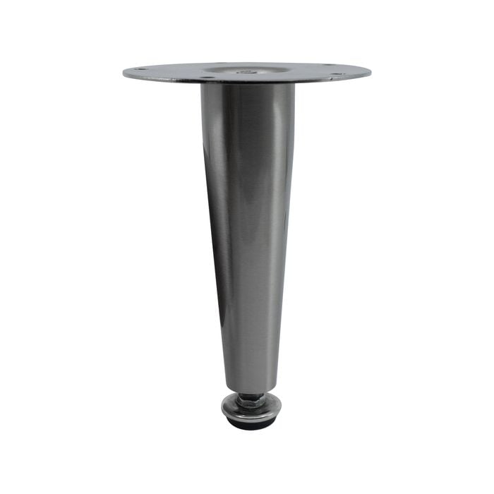 Adoored 150mm Brushed Nickel Tapered Metal Leg Furniture