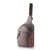 Tosca Vegan Leather Slinger Mens Fashion Sling Bag - Chocolate