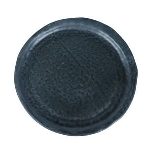 NF Living Cirqua Round Plate 36x3.2 Reactive Glaze Stoneware Dinnerware Charcoal