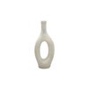 Elegant Collections Large Natural Off White Noosa Marble Look Decorative Vase