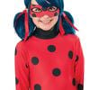 Miraculous Ladybug Metallic Blue Wig with Pigtails and Red Ribbons – Blue Colour, One-Size