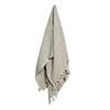 Bloomington Cotton Fringe Throw Rug Chevron Grey 127 x 152 cm