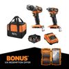 AEG 18V 2-Piece Brushless Sub Compact 4.0Ah Kit