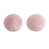 NNEOBA 2pcs Large Rose Quartz Massage Stones 60mm Pink