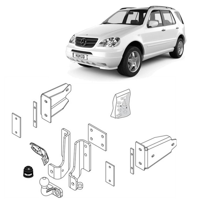 Brink Towbar European For Mercedes-benz M-class (09/1998 - 06/2005)