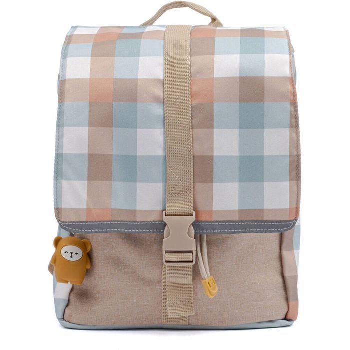 Fabelab Kids/Children Eco Backpack Bag w/ Keychain Small 32cm Cottage Blue 3y+