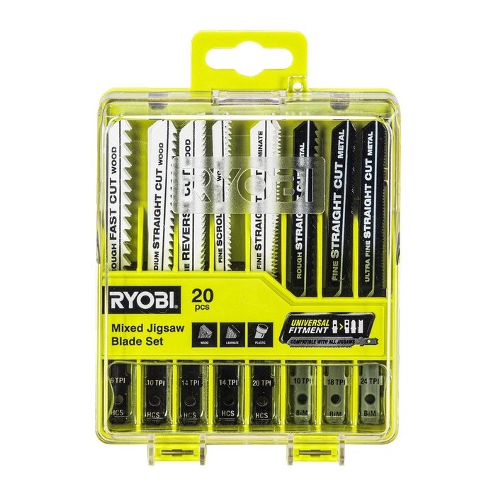 Ryobi 20 Piece Wood And Metal Jigsaw Blade Set