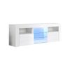 Artiss TV Cabinet 160cm Entertainment Unit RGB LED Gloss White