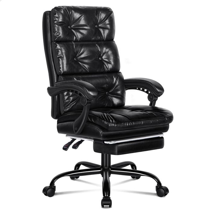 ALFORDSON Office Desk Chair Glossy Black