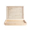 Argon Tableware Rectangular Bamboo Tray - 33cm - Brown - X6