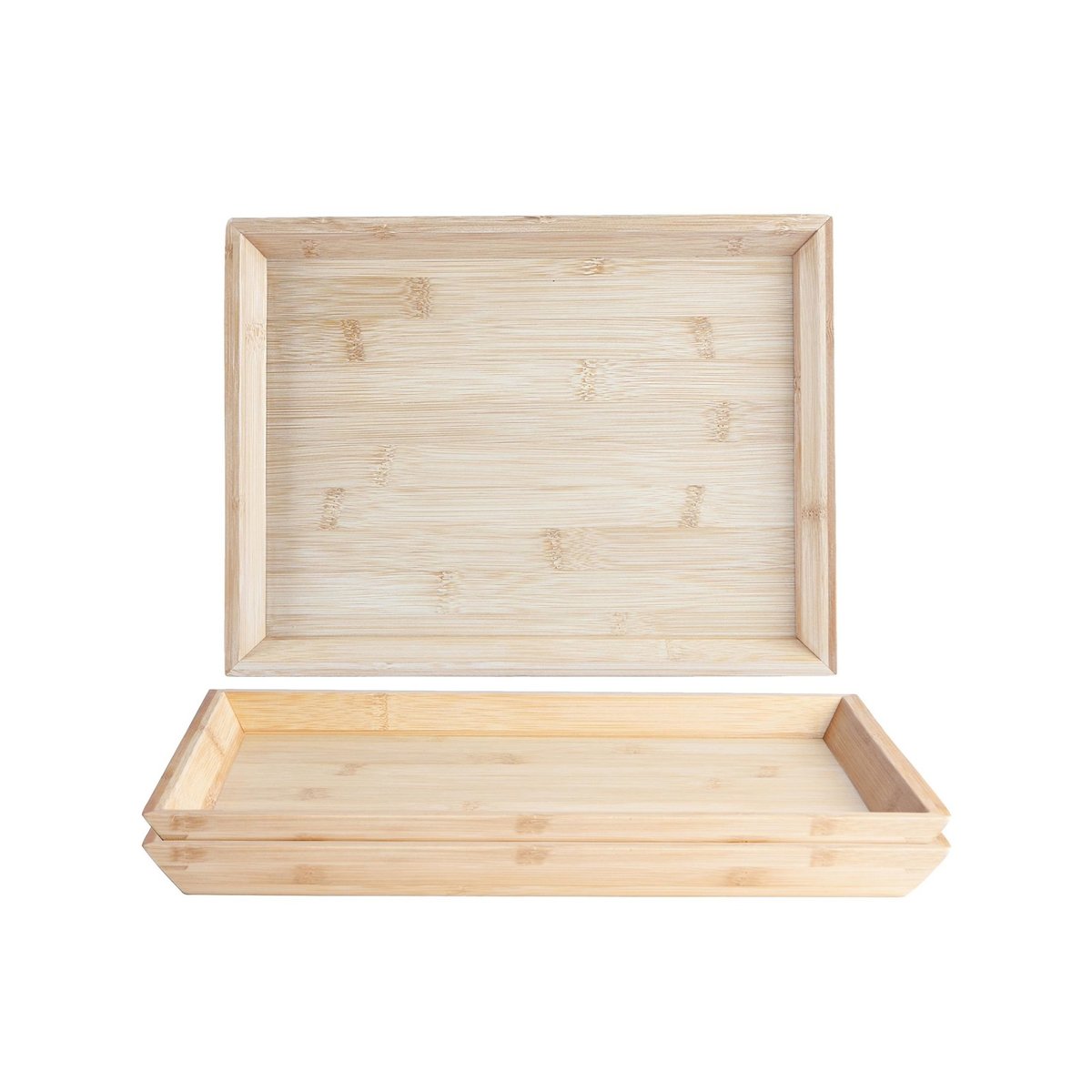 Argon Tableware Rectangular Bamboo Tray - 33cm - Brown - X6 - Bunnings ...