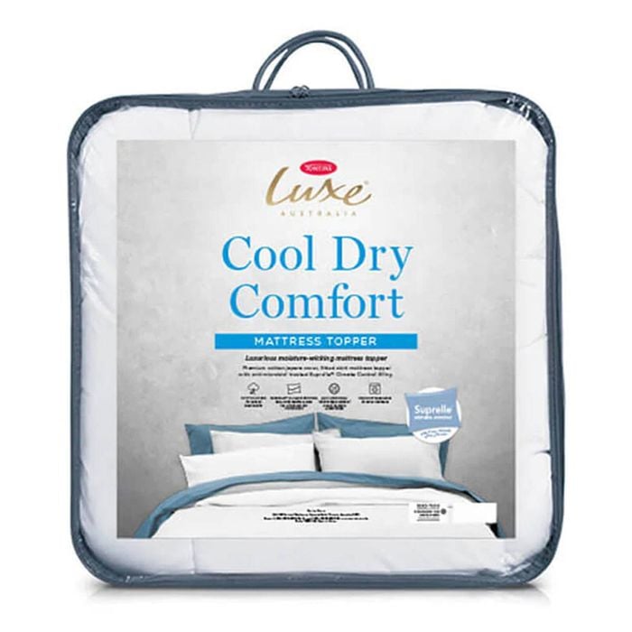 Tontine King Bed Luxe Cool Dry Comfort Mattress Topper