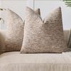 Gioia Casa 2-Pack Speckled Bouclé Cushion Covers 45cm x 45cm - Natural