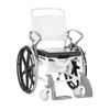 Self-Propelled Shower Commode Wheelchair - Hospital Grade, Red, 130kg Capacity - Grey