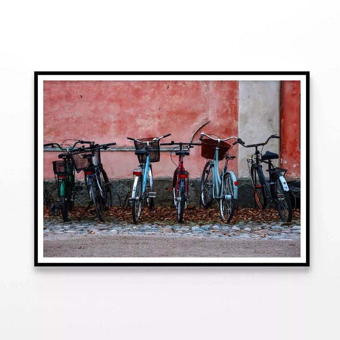 Parked Vintage Helsinki Bicycle  Print 100% Australian Made 120x90cm  (Poster)