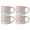4PK Mikasa 450ml Reactive Glaze Coffee Mug Cup Stoneware Pink